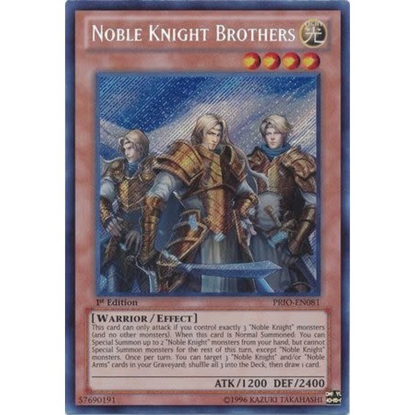 Konami Noble Knight Brothers (PRIO-EN081) 1ST Lightly Played