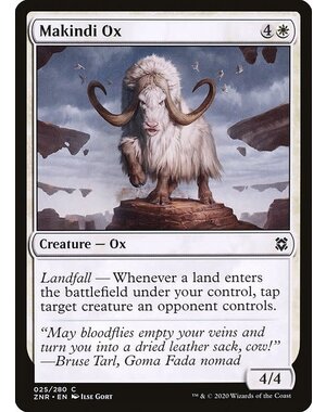 Magic: The Gathering Makindi Ox (025) Lightly Played Foil