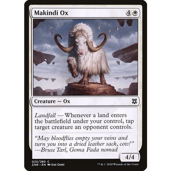 Magic: The Gathering Makindi Ox (025) Lightly Played Foil