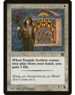 Magic: The Gathering Temple Acolyte (023) Lightly Played