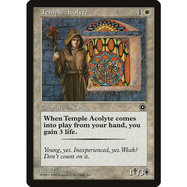 Magic: The Gathering Temple Acolyte (023) Lightly Played