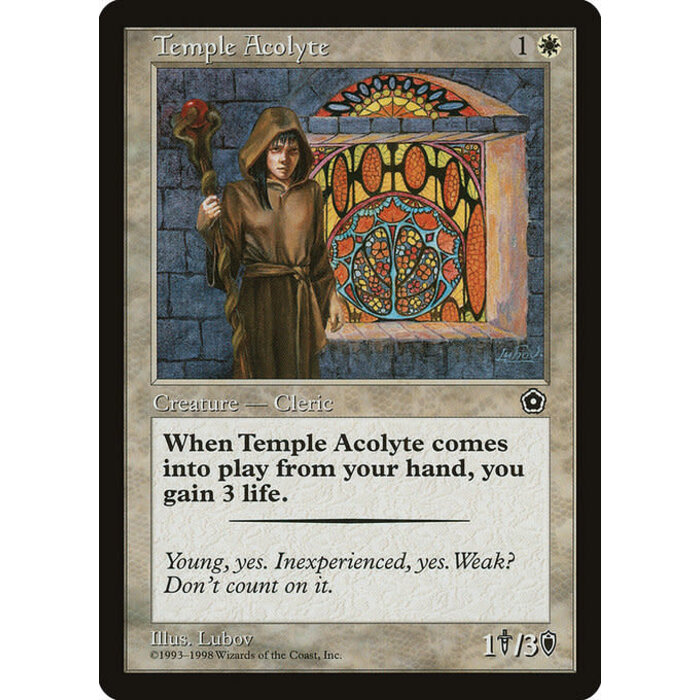 Magic: The Gathering Temple Acolyte (023) Lightly Played