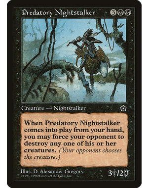 Magic: The Gathering Predatory Nightstalker (082) Moderately Played