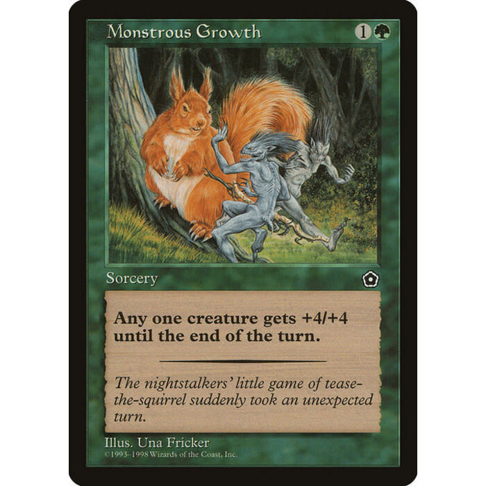 Magic: The Gathering Monstrous Growth (133) Lightly Played