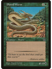 Magic: The Gathering Plated Wurm (141) Lightly Played