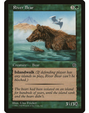 Magic: The Gathering River Bear (144) Moderately Played