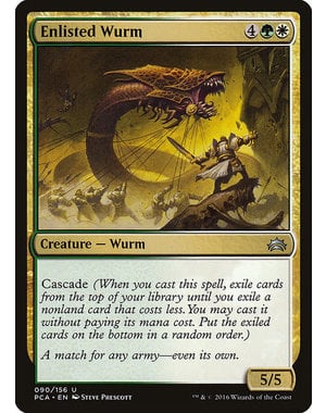 Magic: The Gathering Enlisted Wurm (090) Lightly Played