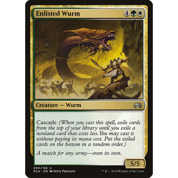 Magic: The Gathering Enlisted Wurm (090) Lightly Played
