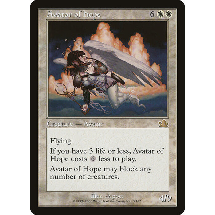 Magic: The Gathering Avatar of Hope (003) Lightly Played