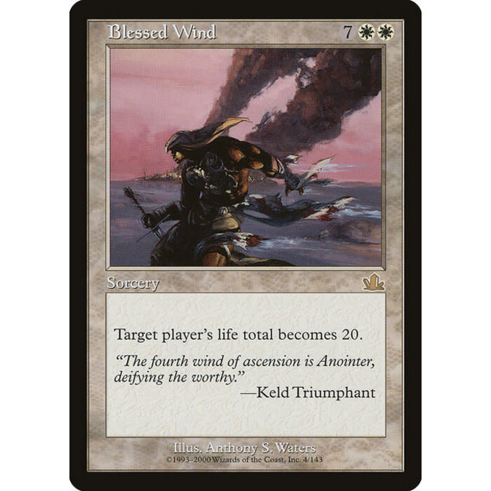 Magic: The Gathering Blessed Wind (004) Moderately Played
