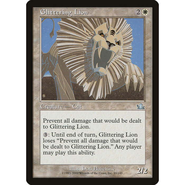 Magic: The Gathering Glittering Lion (010) Lightly Played