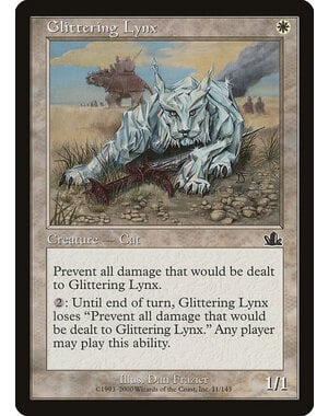 Magic: The Gathering Glittering Lynx (011) Moderately Played