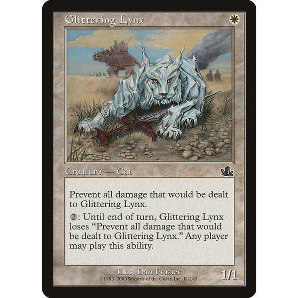 Magic: The Gathering Glittering Lynx (011) Moderately Played