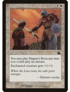 Magic: The Gathering Mageta's Boon (014) Heavily Played