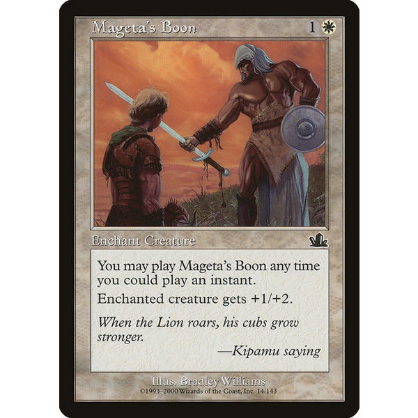 Magic: The Gathering Mageta's Boon (014) Lightly Played