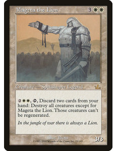 Magic: The Gathering Mageta the Lion (013) Lightly Played
