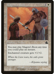 Magic: The Gathering Mageta's Boon (014) Moderately Played