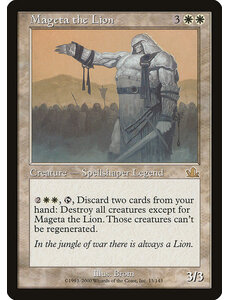 Magic: The Gathering Mageta the Lion (013) Moderately Played