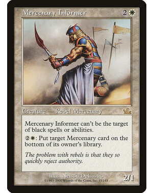 Magic: The Gathering Mercenary Informer (015) Moderately Played