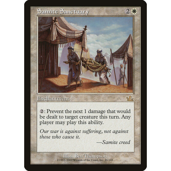Magic: The Gathering Samite Sanctuary (021) Lightly Played