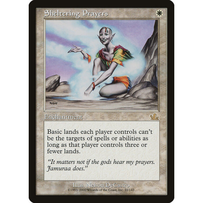 Magic: The Gathering Sheltering Prayers (022) Lightly Played
