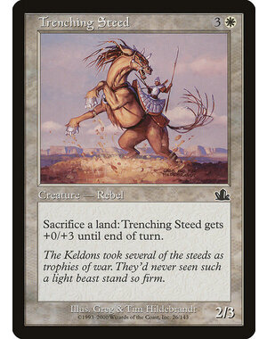 Magic: The Gathering Trenching Steed (026) Heavily Played