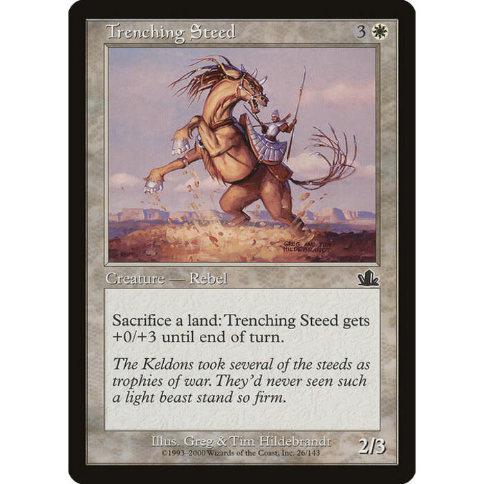 Magic: The Gathering Trenching Steed (026) Lightly Played