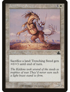 Magic: The Gathering Trenching Steed (026) Moderately Played