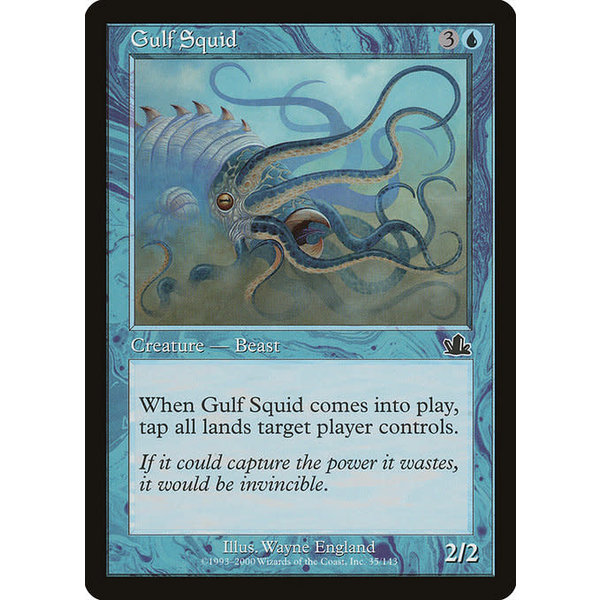 Magic: The Gathering Gulf Squid (035) Lightly Played