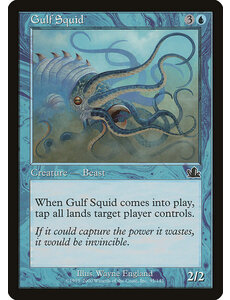 Magic: The Gathering Gulf Squid (035) Moderately Played