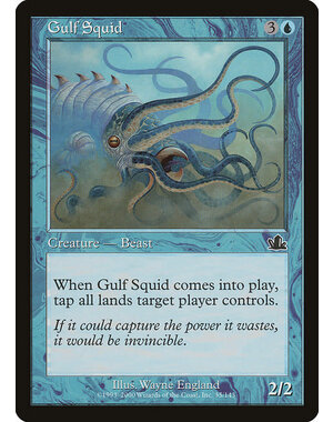Magic: The Gathering Gulf Squid (035) Moderately Played