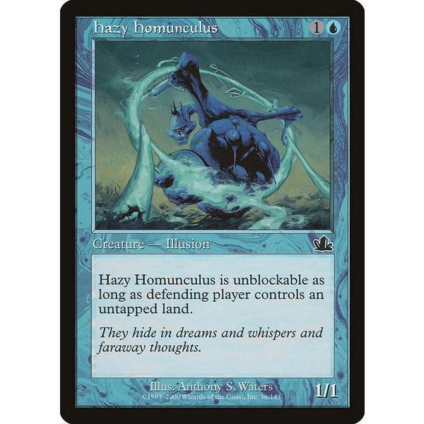Magic: The Gathering Hazy Homunculus (036) Moderately Played