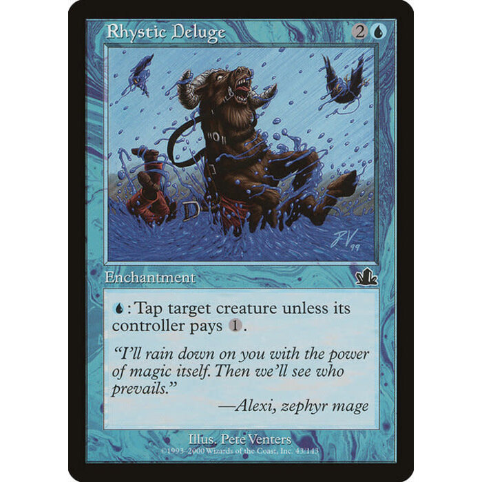 Magic: The Gathering Rhystic Deluge (043) Moderately Played