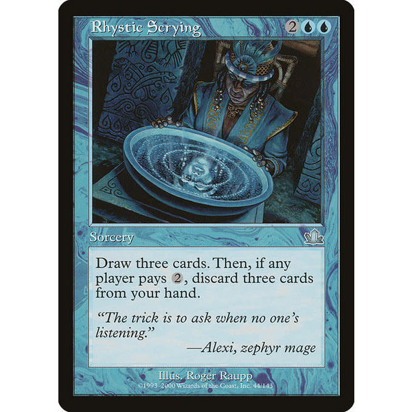 Magic: The Gathering Rhystic Scrying (044) Moderately Played