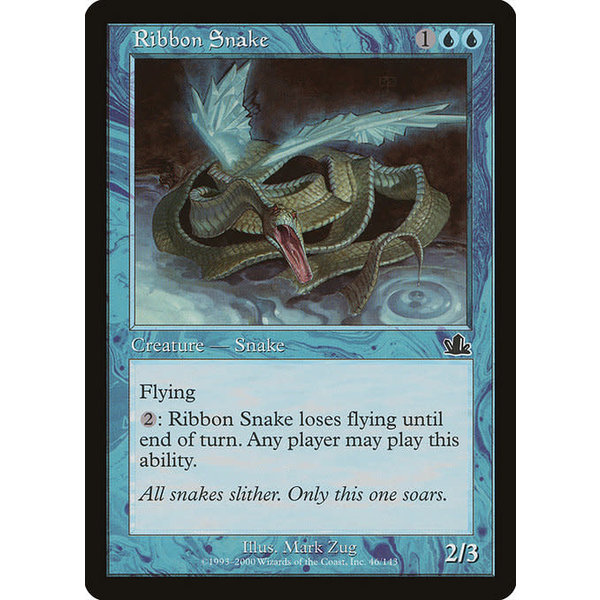 Magic: The Gathering Ribbon Snake (046) Moderately Played