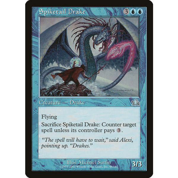 Magic: The Gathering Spiketail Drake (048) Moderately Played