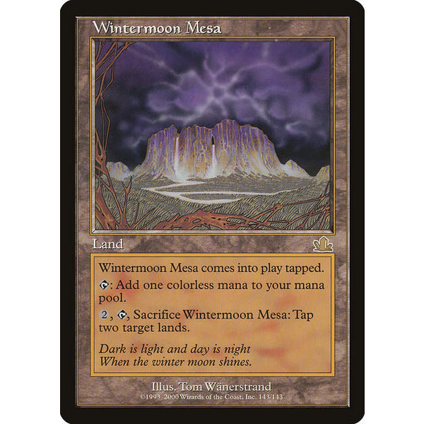 Magic: The Gathering Wintermoon Mesa (143) Lightly Played