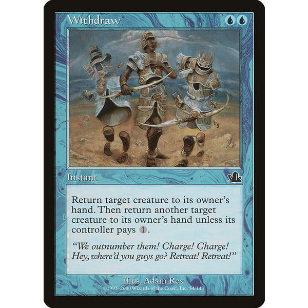 Magic: The Gathering Withdraw (054) Moderately Played