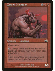 Magic: The Gathering Zerapa Minotaur (108) Heavily Played