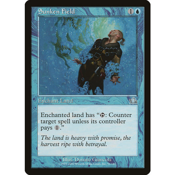 Magic: The Gathering Sunken Field (051) Lightly Played