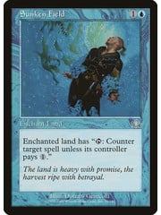 Magic: The Gathering Sunken Field (051) Moderately Played