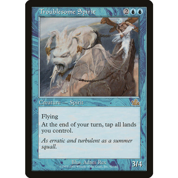 Magic: The Gathering Troublesome Spirit (052) Moderately Played