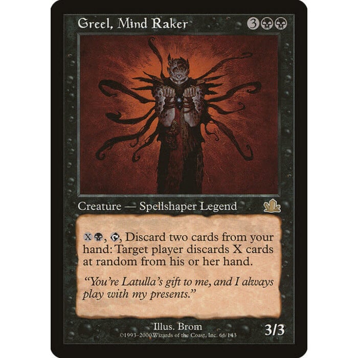 Magic: The Gathering Greel, Mind Raker (066) Lightly Played