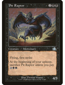 Magic: The Gathering Pit Raptor (072) Moderately Played