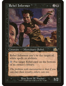 Magic: The Gathering Rebel Informer (075) Moderately Played