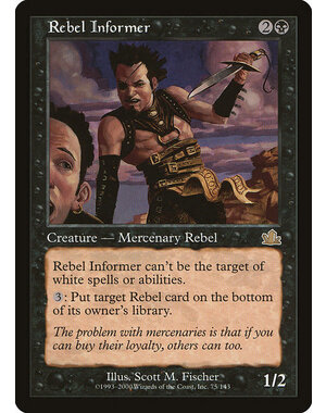 Magic: The Gathering Rebel Informer (075) Moderately Played