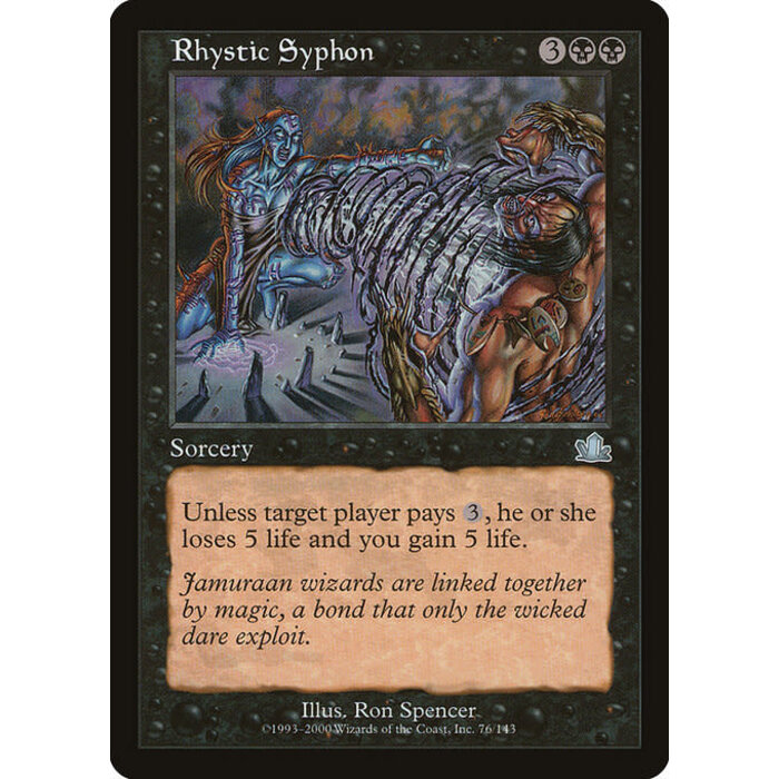 Magic: The Gathering Rhystic Syphon (076) Moderately Played