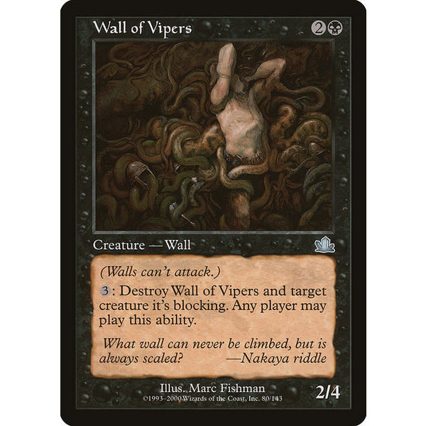 Magic: The Gathering Wall of Vipers (080) Lightly Played