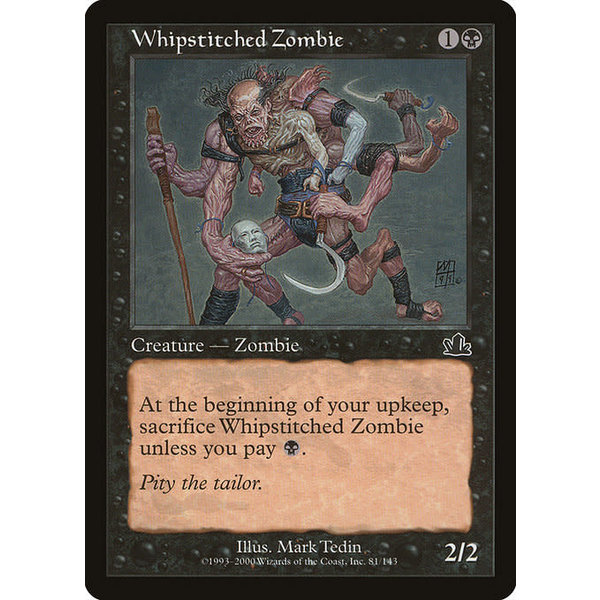 Magic: The Gathering Whipstitched Zombie (081) Moderately Played