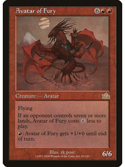 Magic: The Gathering Avatar of Fury (082) Moderately Played
